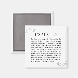 Psalm 23 The Lord is My Shepherd Magnet