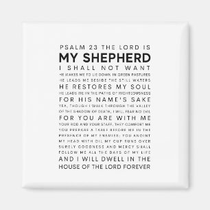 Psalm 23 The Lord is my Shepherd Magnet