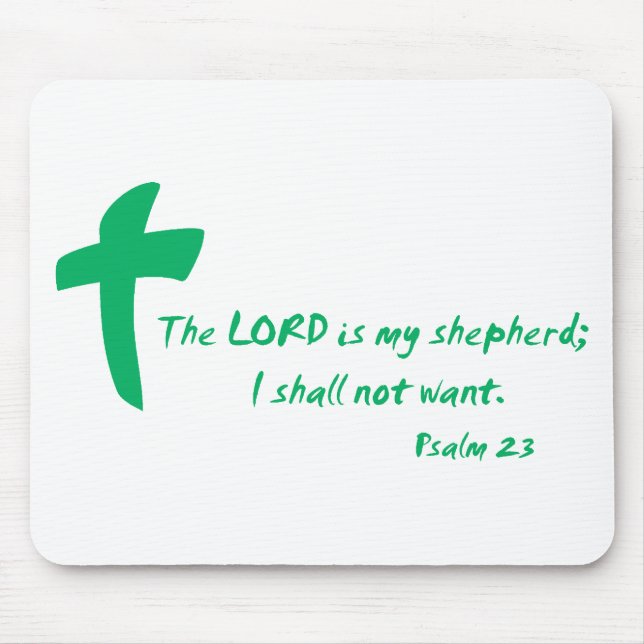 Psalm 23: The Lord is my Shepherd Mouse Pad (Front)