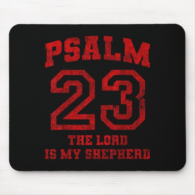 Psalm 23 The Lord Is My Shepherd  Mouse Pad (Front)