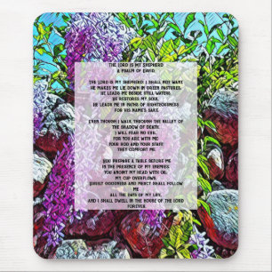 Psalm 23 - The Lord is My Shepherd Mouse Pad