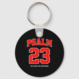 Psalm 23 The Lord Is My Shepherd (on Back) Key Ring