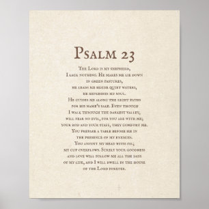 Psalm 23 The Lord is my Shepherd  Poster