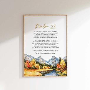 Psalm 23 The Lord is my Shepherd Poster