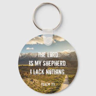Psalm 23 The LORD is my shepherd, Scripture Key Ring