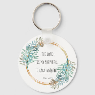 Psalm 23 The LORD is my shepherd, Scripture Key Ring