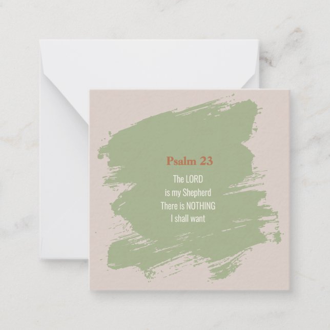 Psalm 23 Verse Card (Front)