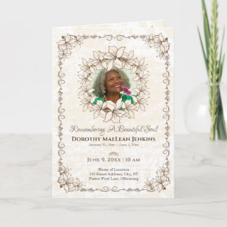 Psalm 23 Vintage Bifold Memorial Program