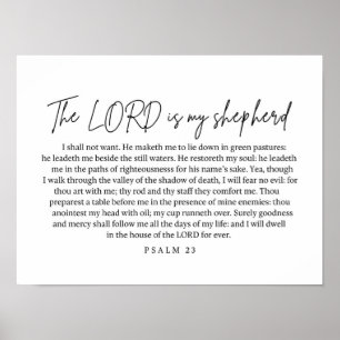 Psalm 23 Wall Art Printable  Bible Verse Scripture