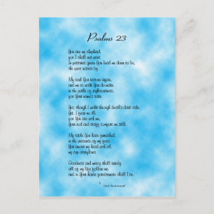 Psalm 23rd Postcard