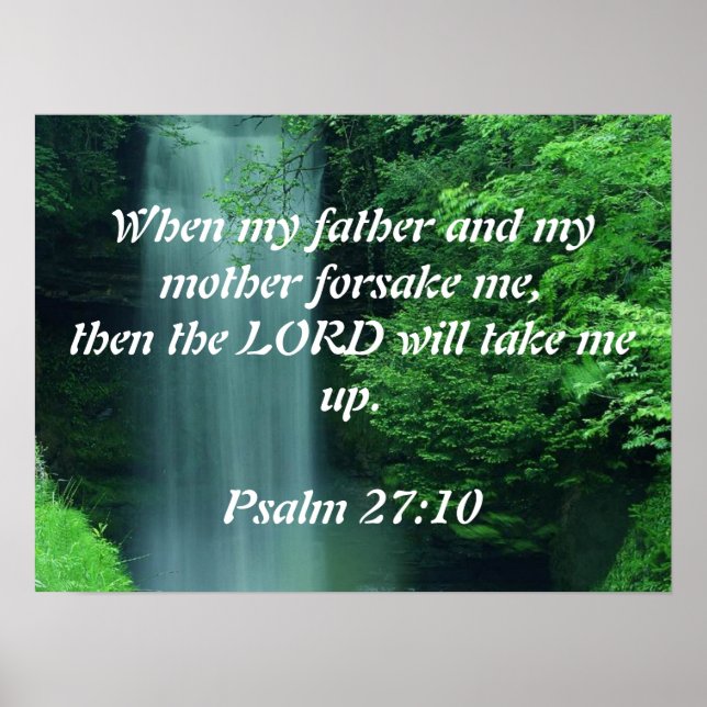 Psalm 27:10 poster (Front)