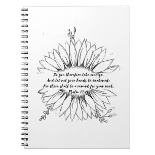 psalm 27:14 Bible Verse Notebook