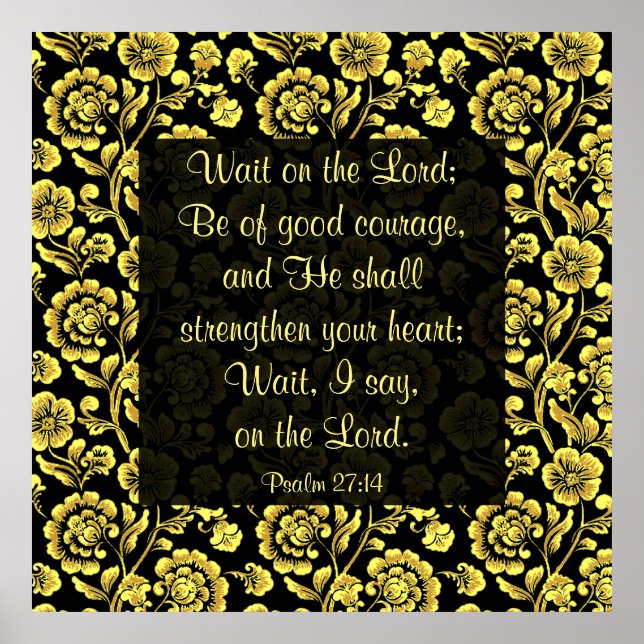 Psalm 27:14 Poster (Front)