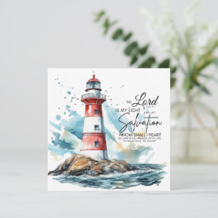Psalm 27:1 Bible LORD is my Light Salvation Card