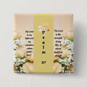 Psalm 27:1 button