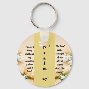 Psalm 27:1  personalised  keychain