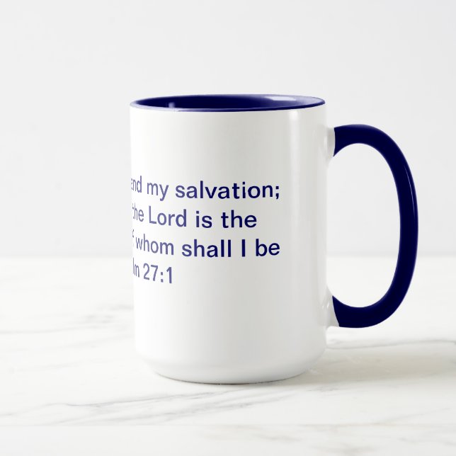 Psalm 27:1 Ringer Mug (Right)