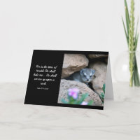 Psalm 27:5 (KJV) Card 
