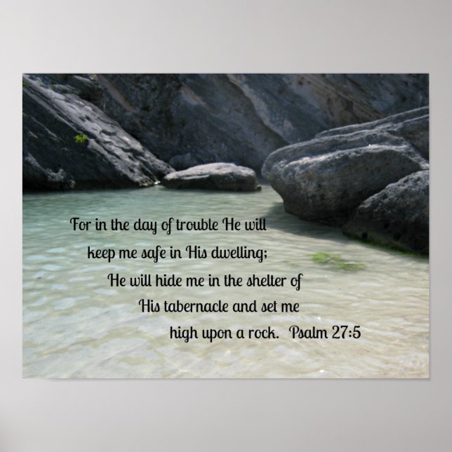 Psalm 27:5 poster (Front)