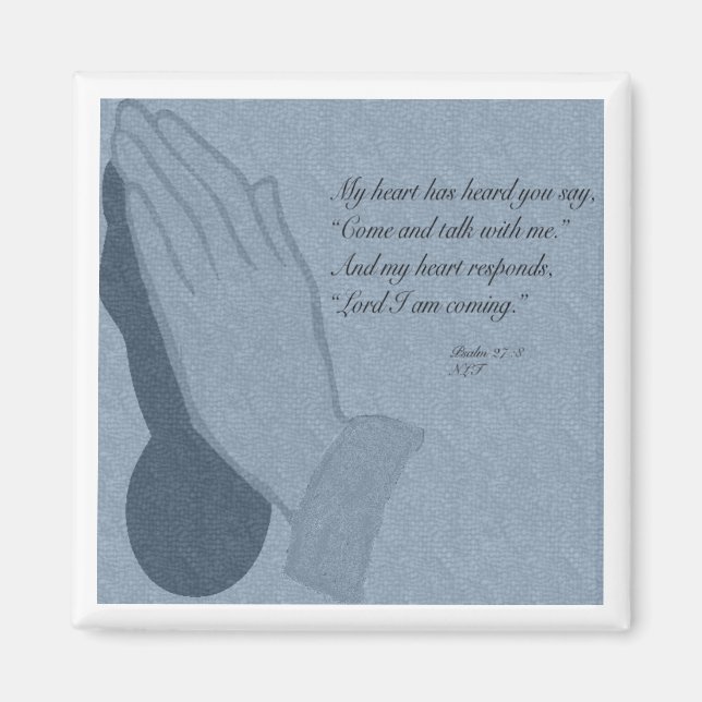 Psalm 27:8 magnet (Front)