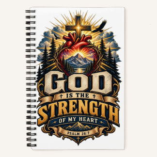 PSALM 28:7 GOD Is Strength Notebook