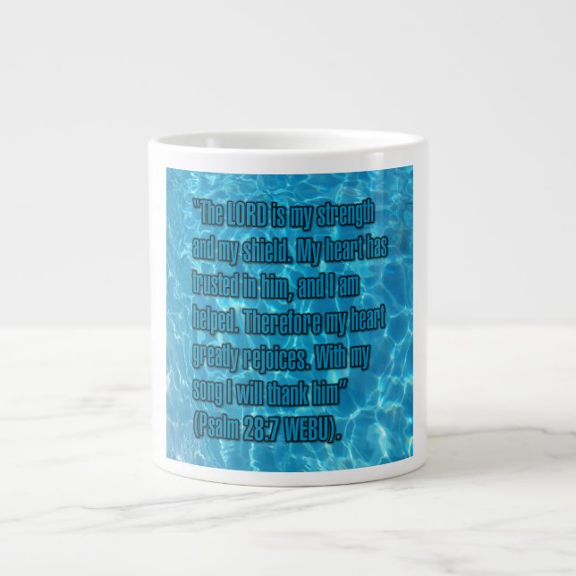 Psalm 28:7 WEBU Mug (Front)