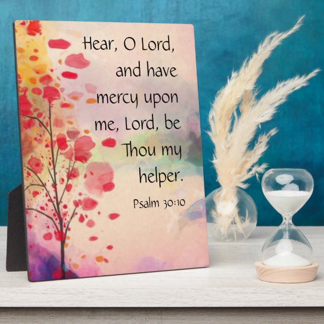 Psalm 30:10 plaque (Side)
