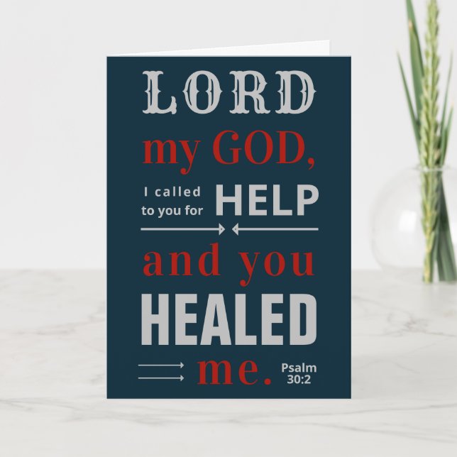 Psalm 30:2 card (Front)