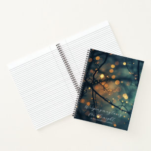 Psalm 30:5 Bible Study Bokeh Branches Custom Notebook