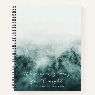 Psalm 30:5 Bible Study Custom  Notebook