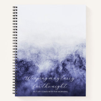 Psalm 30:5 Bible Study Custom  Notebook