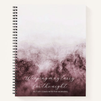 Psalm 30:5 Bible Study Custom  Notebook