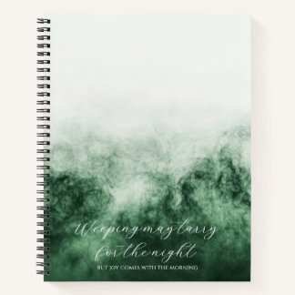 Psalm 30:5 Bible Study Custom  Notebook