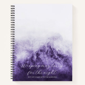 Psalm 30:5 Bible Study Custom  Notebook