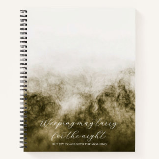 Psalm 30:5 Bible Study Custom  Notebook