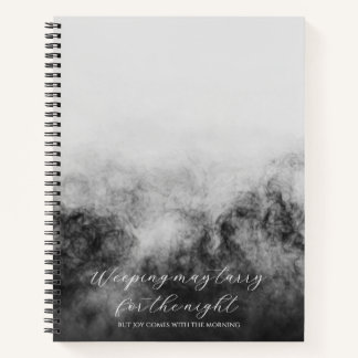 Psalm 30:5 Bible Study Custom  Notebook