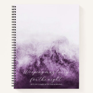 Psalm 30:5 Bible Study Custom  Notebook