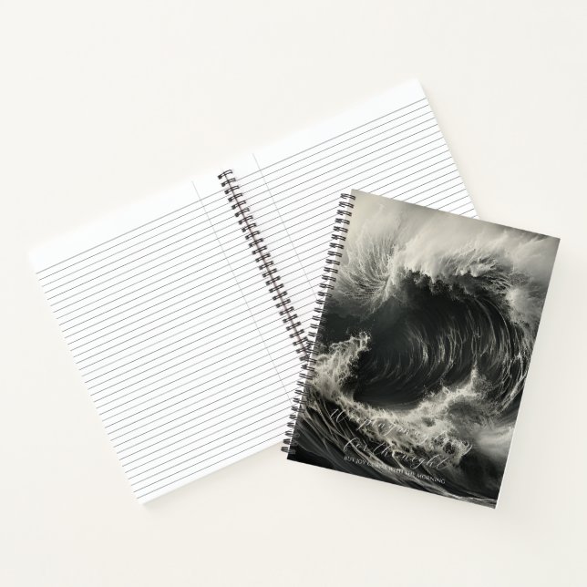 Psalm 30:5 Bible Study Roaring Waves Custom  Notebook (Inside)