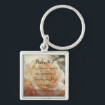 Psalm 31:3 - Bible Scripture  Key Ring<br><div class="desc">Psalm 31:3 - Bible Scripture # Stand you your foundation!</div>