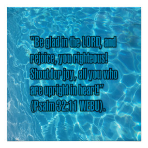 Psalm 32:11 WEBU Poster