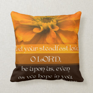 Psalm 33:22 Let your steadfast Love... Cushion