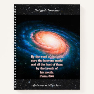 Psalm 33:6 Galaxy Notebook
