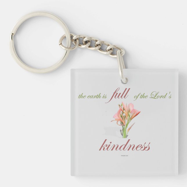 psalm 33 full kindness key ring (Front)