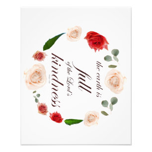 psalm 33 full kindness photo print