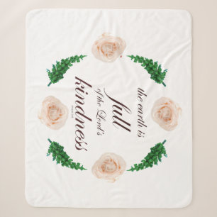 psalm 33 full kindness sherpa blanket