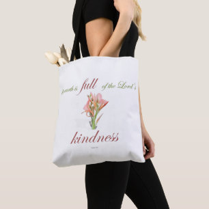 psalm 33 full kindness tote bag