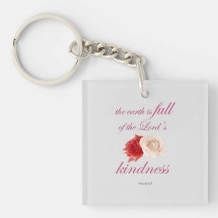 Psalm 33 – "The Earth is Full of Lord’s Kindness Key Ring