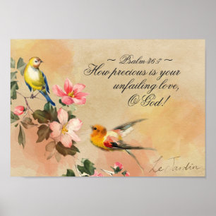 Psalm 36:7 How precious is your unfailing love Poster