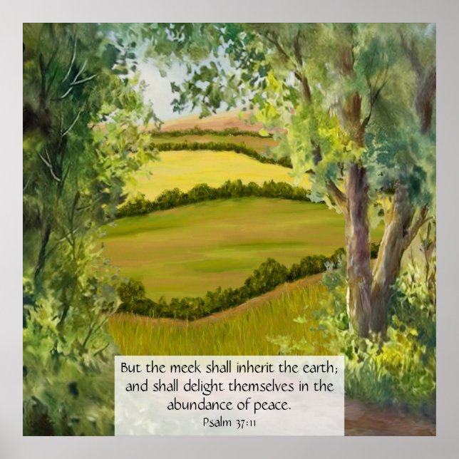 Psalm 37:11  poster (Front)