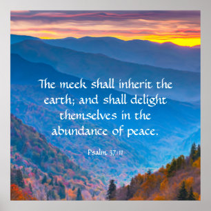 Psalm 37:11  poster